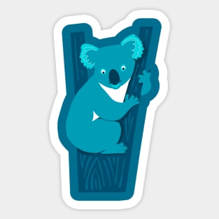 Blue Koala Bear Sticker